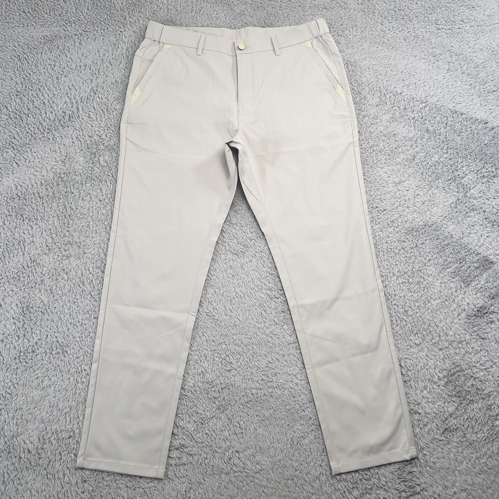 Jack Archer Jetsetter Pants Mens 33x30 Beige Chino Slim Stretch Golf Casual